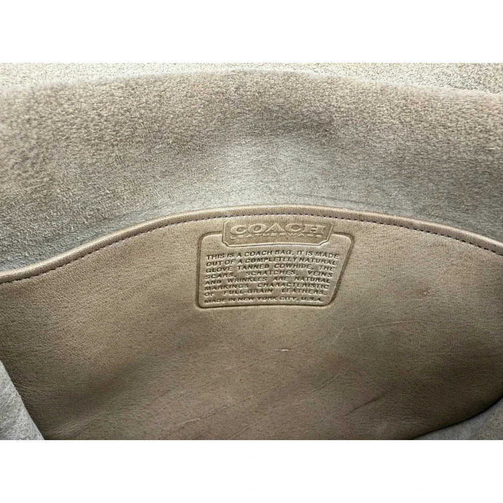 Vintage Coach Leatherwear Saddle Bag Tan Leather‎ Crossbody Shoulder Bag - Picture 5 of 8